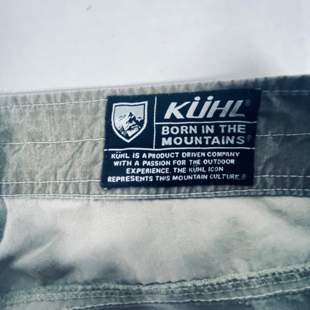 KUHL Mens Revolver Pants Men's W33xL32 Olive Green Cotton Nylon Vintage Wash - Picture 16 of 16